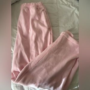 Skims cherry blossom wide leg sweatpants size L